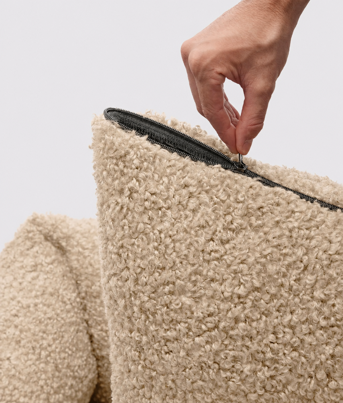 Beige Fleece Dog Bed, Snozy