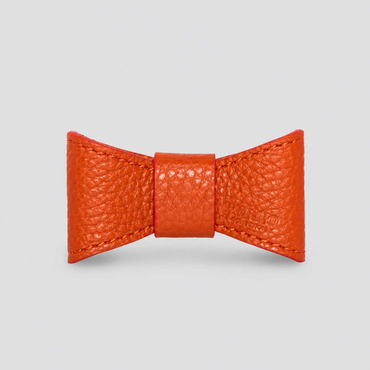 Ginger Leather Bowtie