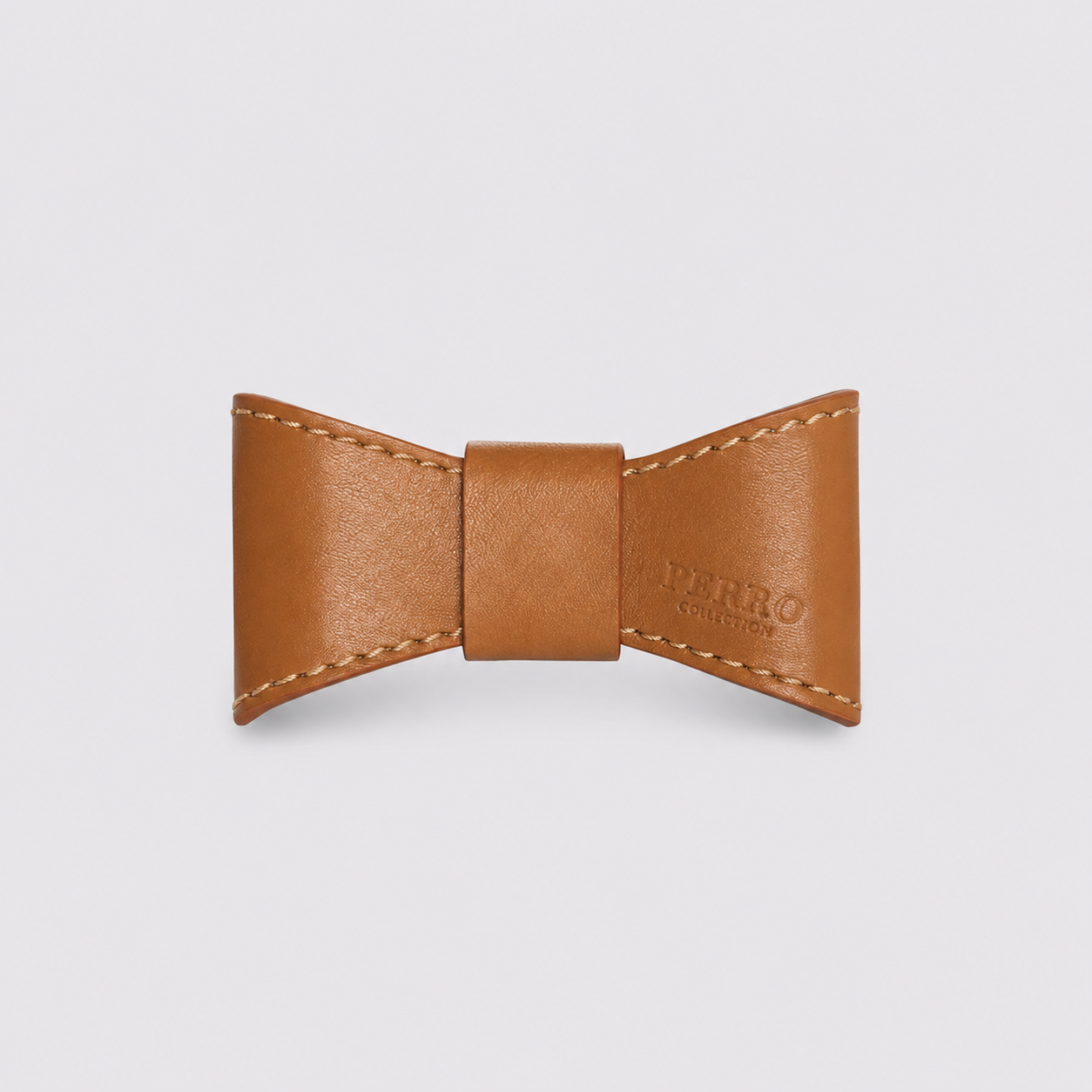 Caramel Leather Bowtie