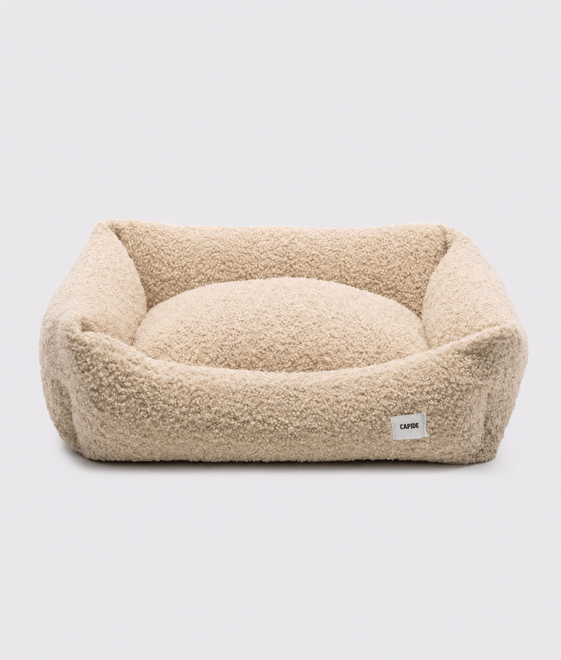 Beige Fleece Dog Bed, Snozy