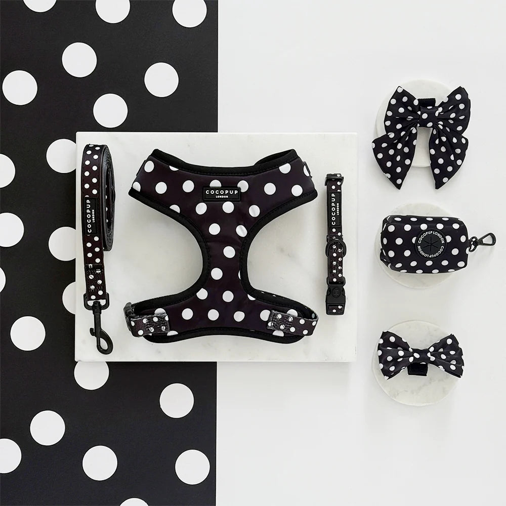 Polka Dot Adjustable Neck Harness