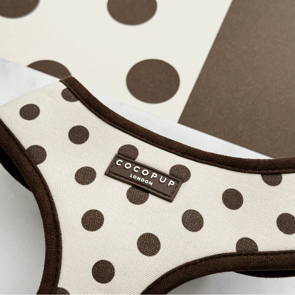 Tiramisu Polka Dot Adjustable Neck HARNESS