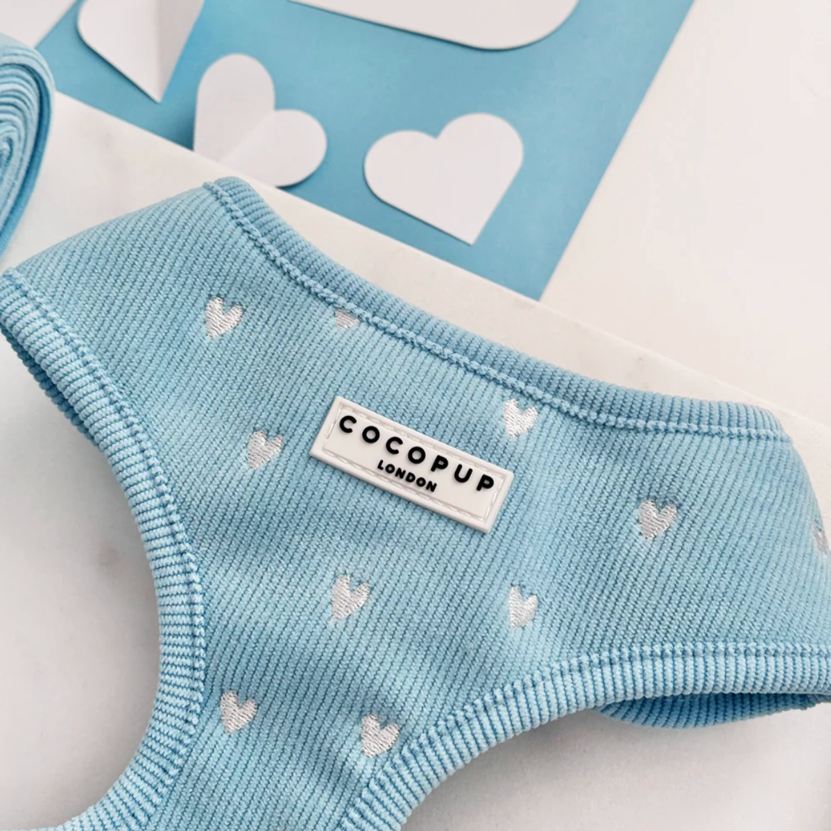 Blue Heartstrings Cord Adjustable Neck HARNESS